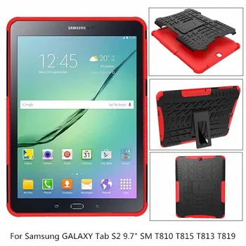 

Heavy Duty Armor Tire Style Hybrid TPU PC Hard Cover Case for Samsung Tab S2 9.7" SM T810 T815 T813 T819 tablet PC case + pen