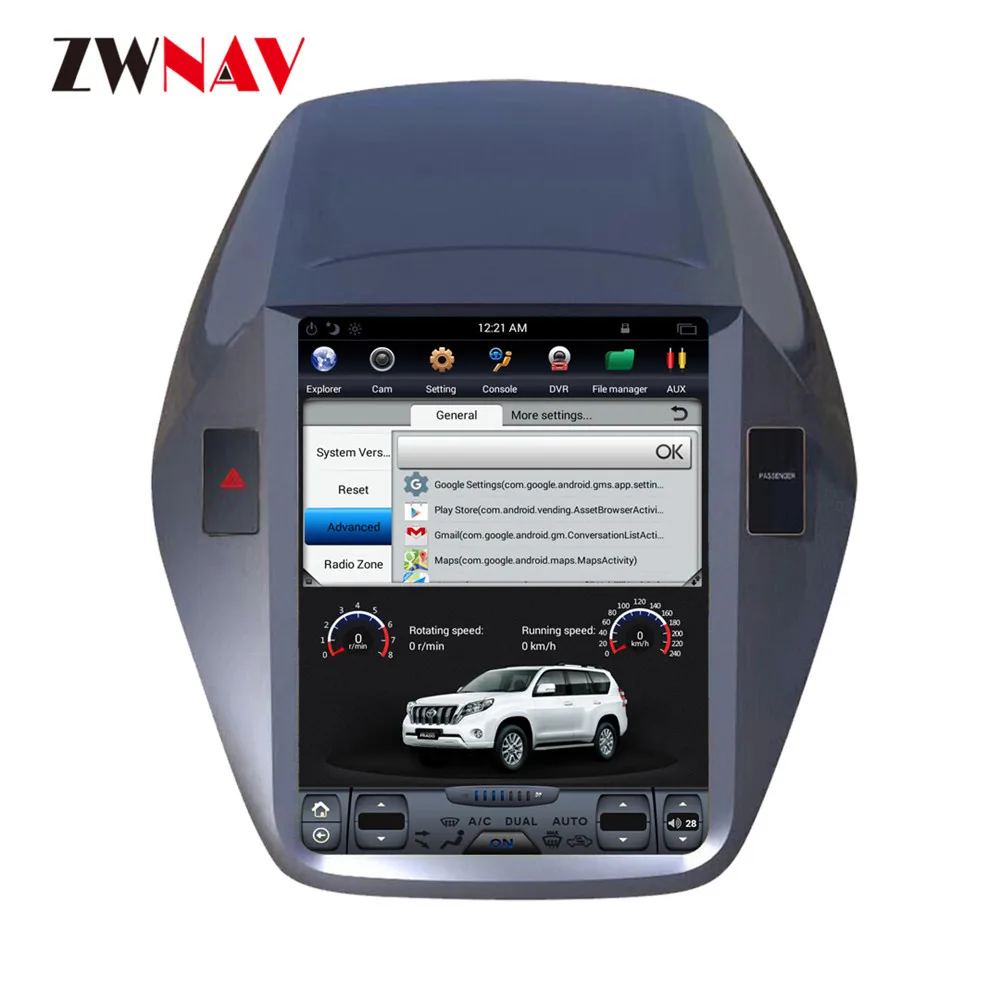 Top ZWNVA Tesla IPS Screen Android 7.1 Car No CD DVD Player Radio GPS Navigation For HYUNDAI IX35 2009 2010 2011 2012 -2016 Headunit 2