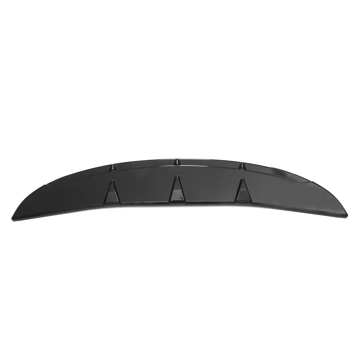 1 xUniversal coche parachoques delantero labio Spoiler difusor aletas cuerpo Kit de coche-estilo para Benz para BMW cívica negro brillante/carbono