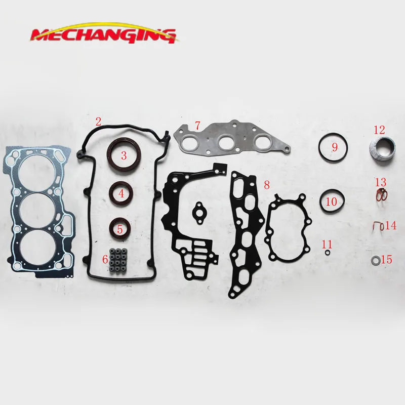 

For DAIHATSU SIRION 1.0L EJ EJ-DE EJ-VE Engine Parts Full Set Engine Seal Gasket Automotive Spare Parts 50232700 04111-97206-000