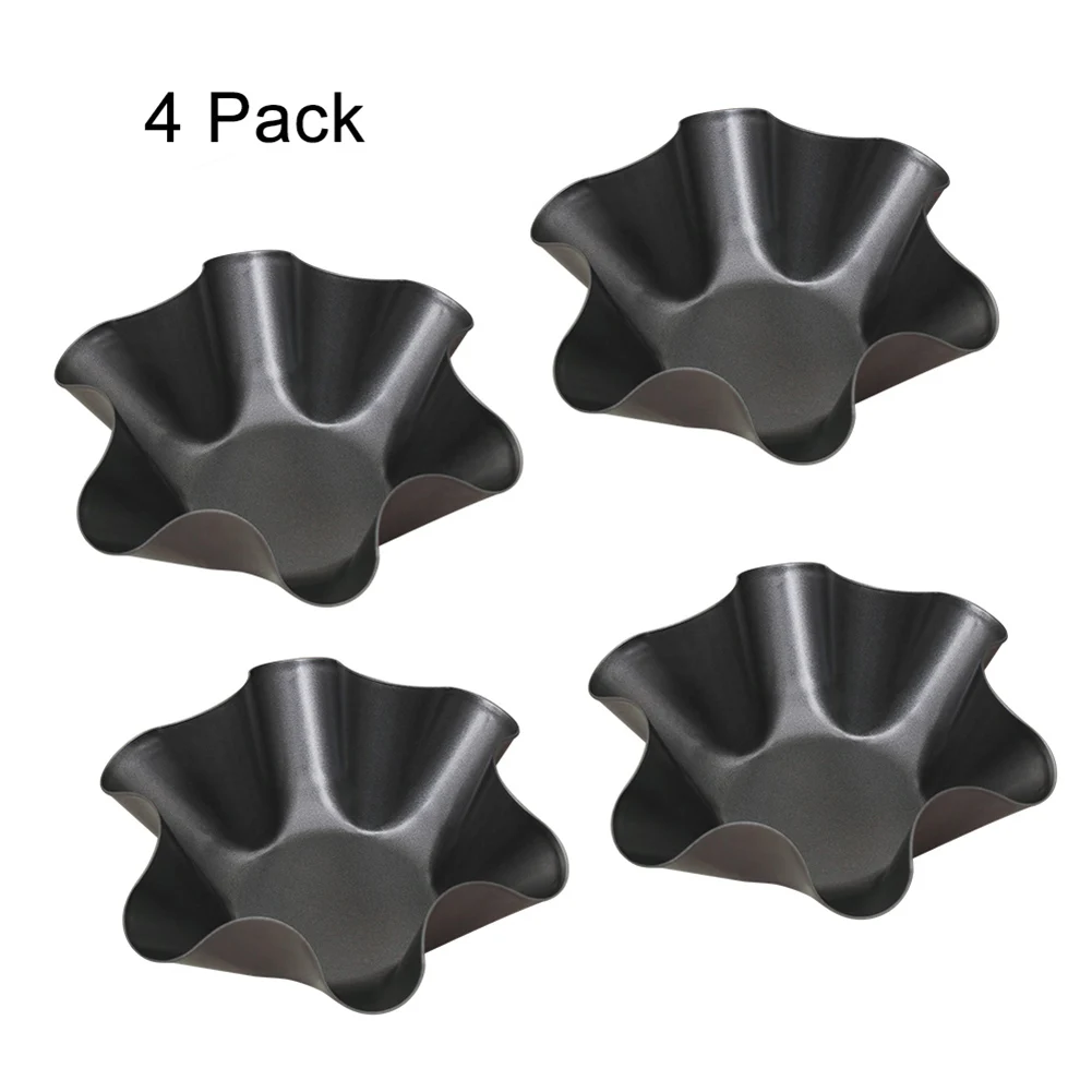 

4pcs Make tortillas Bowl Non-stick Tortilla Pan Set 6Inch Tortilla Shell Makers Kitchen Tortilla Pan Baking Shell Bowl