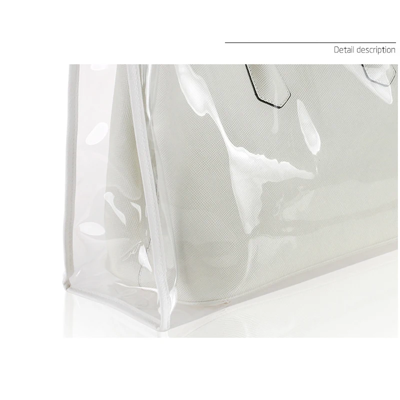 Модный прозрачный Пыленепроницаемый Чехол-органайзер для женской прозрачной сумки Защита для сумки Hengreda для путешествий и пляжа скидка 50
