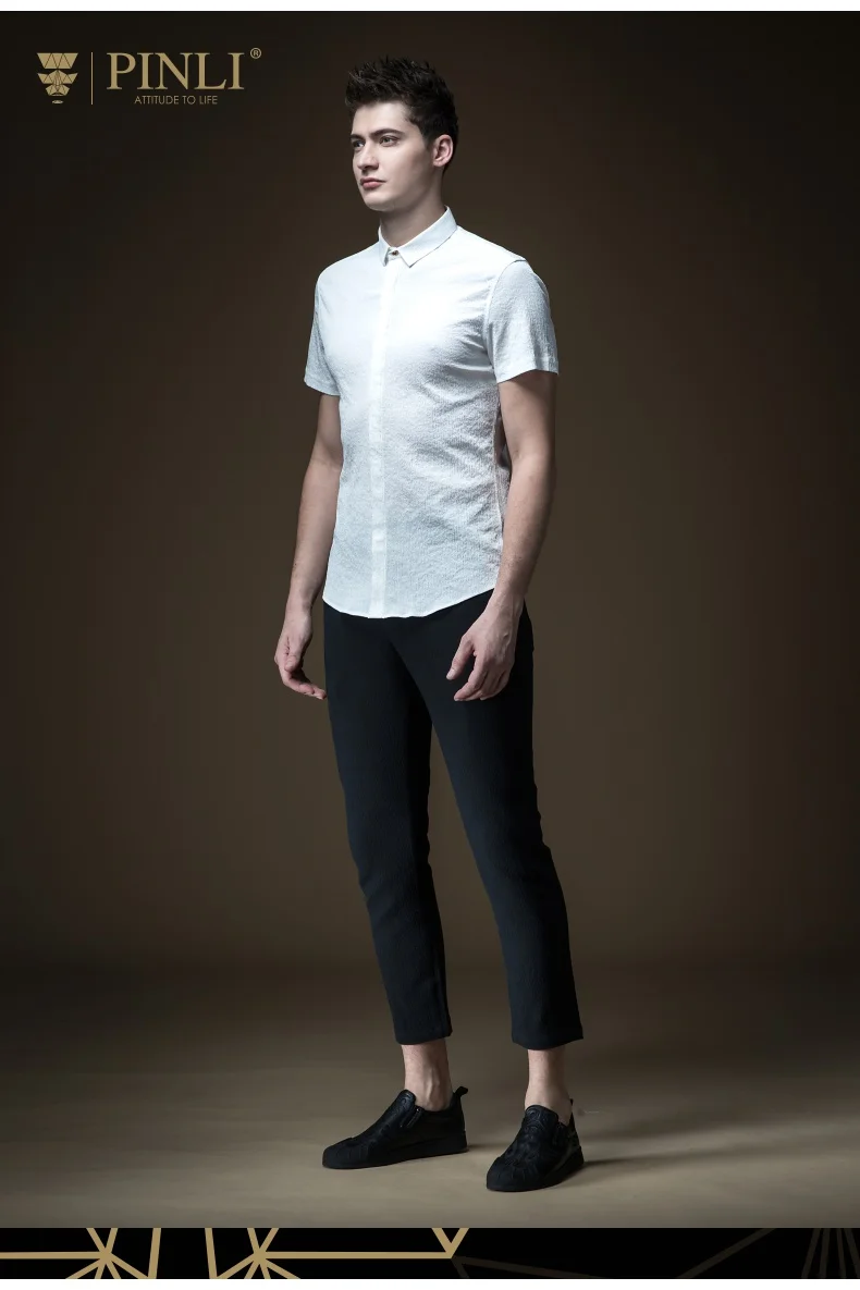 Camisas Para Hombre сделал Новинка весны Горячие Для Мужчин's Однотонная одежда развивать нравственность короткий рукав рубашки Для мужчин куртка