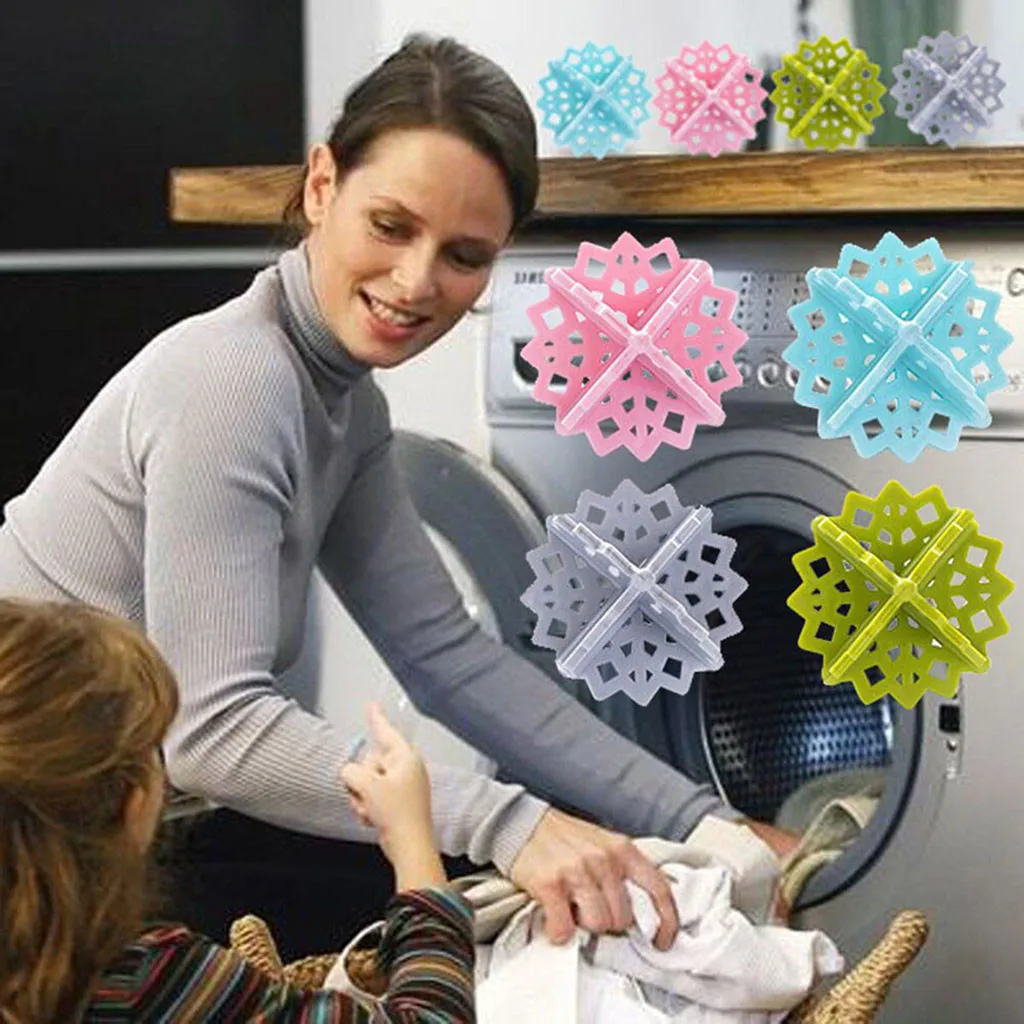 

4pc Washing Machine Hair Removal Device Clothes Clean Laundry Ball Retaining Filter washing machine helper Snow Laundry Ball L4