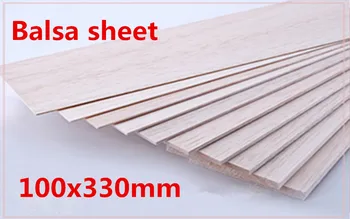 

4mm 5mm 6mm 8mm 10mm thickness 100x330mm AAA+ Balsa Wood Sheet Plane board Light wood DIY aircraft model board Easy to cut