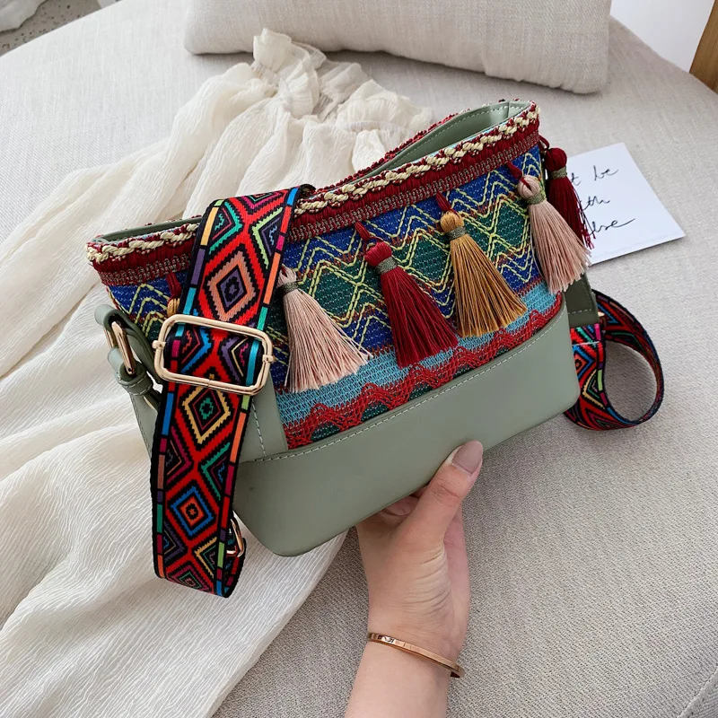 

Lady Fashion Folk Style Printing Retro Chic Old Folk Ethnic China Stylish Book Handbag Shoulder Bags Crossbody Bags