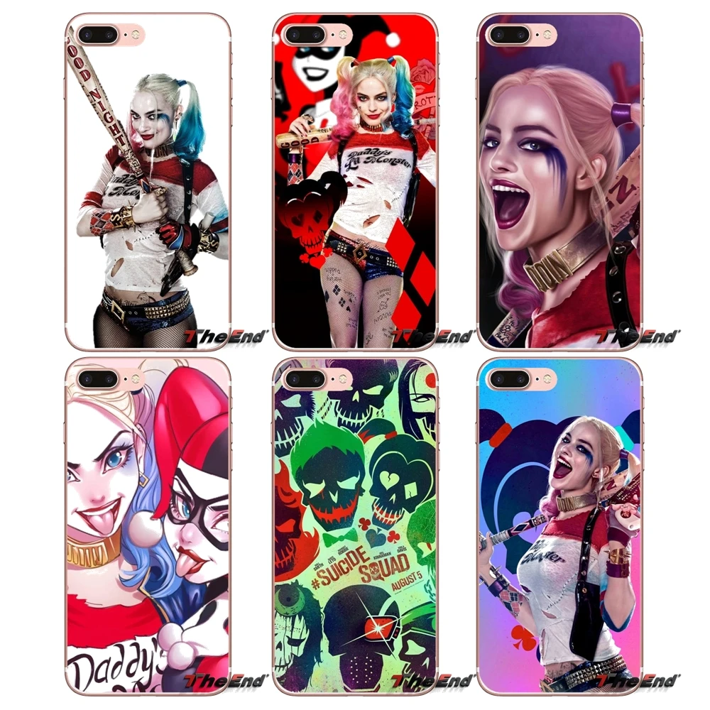 Для Samsung Galaxy S2 S3 S4 S5 MINI S6 S7 edge S8 S9 Plus Note 2 3 4 5 8 Coque Fundas Harley Quinn DC Comics силиконовый чехол