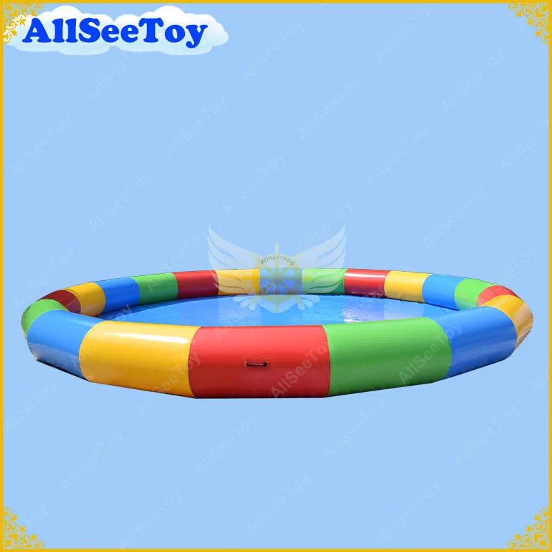 

8m Diameter Inflatable Multi Color Water Pool for Kids Sports Ball Games, 0.6mm PVC Tarpaulin Material