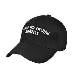 Мода Вышивка Snapback Мальчик Хип-Хоп Шляпа Регулируемые Бейсболки Унисекс Черный Высокое Качество