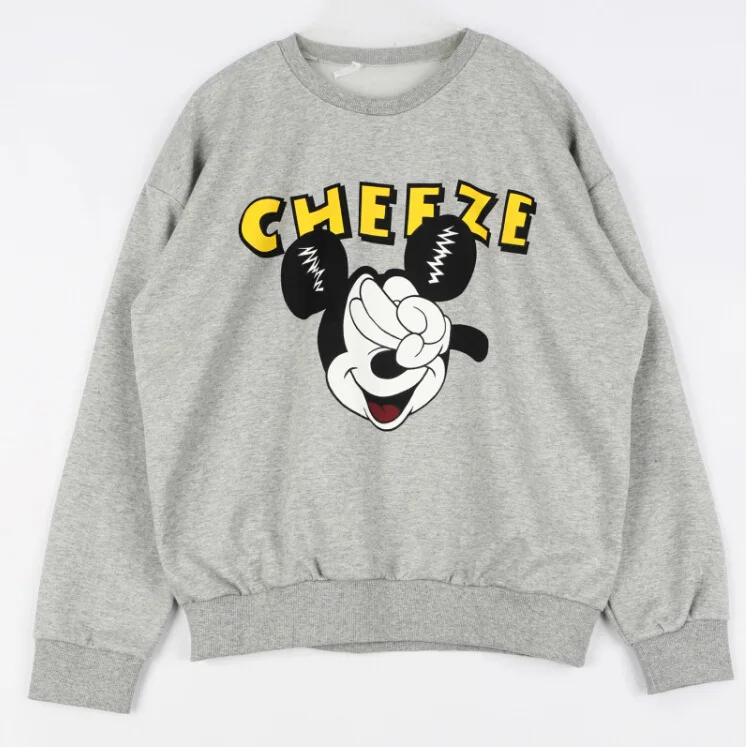 2014 New Autumn Women Lady Printed mickey Sweatshirt Hoody Hoodies Tracksuits Pullovers Sport Suit Tops Outerwear For Woman | Женская