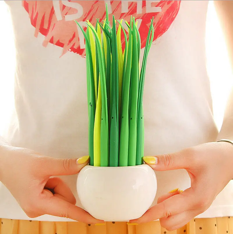 1pc Creative Cute Grass RollerBall Pen/Gel Pens-0.38mm Black ink Stationery