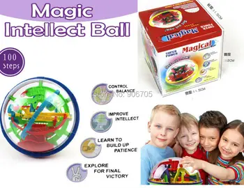 

100 Steps 929A Magical Maze Style Intellect Ball Educational Perplexus Maze Puzzle Marble Puzzle Game perplexus magnetic balls