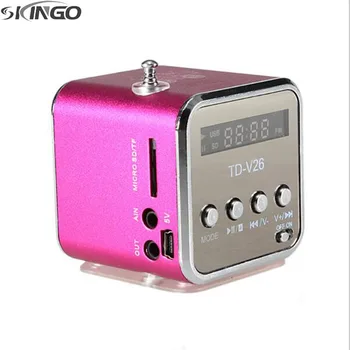 

TDV26 Portable Speaker Micro USB FM Radio Speaker Outdoor Sport Speakers 50PCS/lot