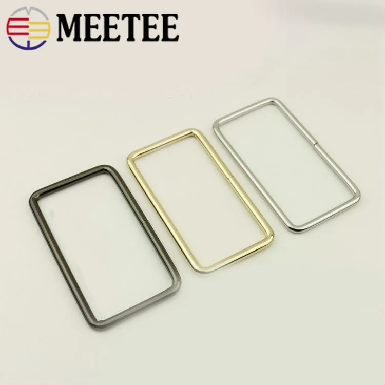 

Meetee 100x53mm Rectangle Metal Handles Bag Buckles Shoulder Bags Clasp Handle Clutch DIY Luggage Hardware Crafts Accessories
