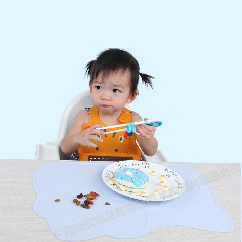 

Cartoon Silicone plate Feeding Dishes Mat Placemat for Infant Waterproof Kid Dinner Plate Tableware