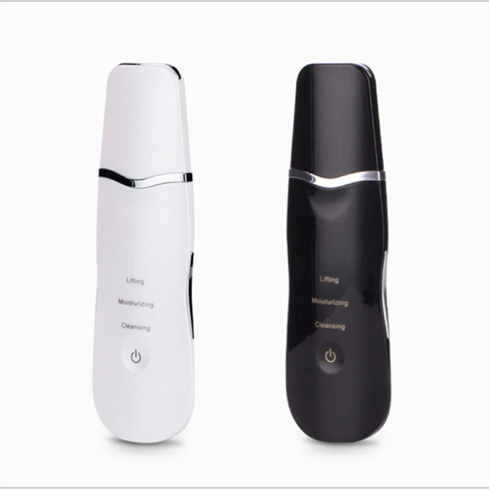 Новая технология 2 Вт ультразвуковая ионная Глубокая чистка отбеливание кожи скруббер пилинг Лопата для лица Очиститель пор черных точек USB зарядка