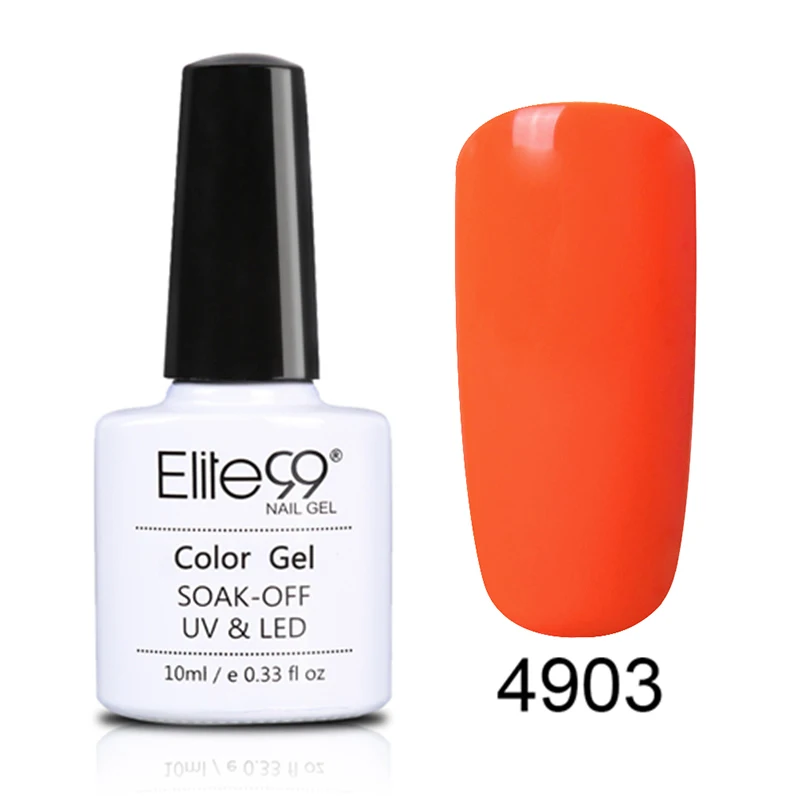 Elite99 10 мл Макарон цвета УФ гель лак для ногтей светодиодный маникюр Лак для ногтей замочить от карамельного цвета дизайн ногтей Гель-лак - Цвет: 4903