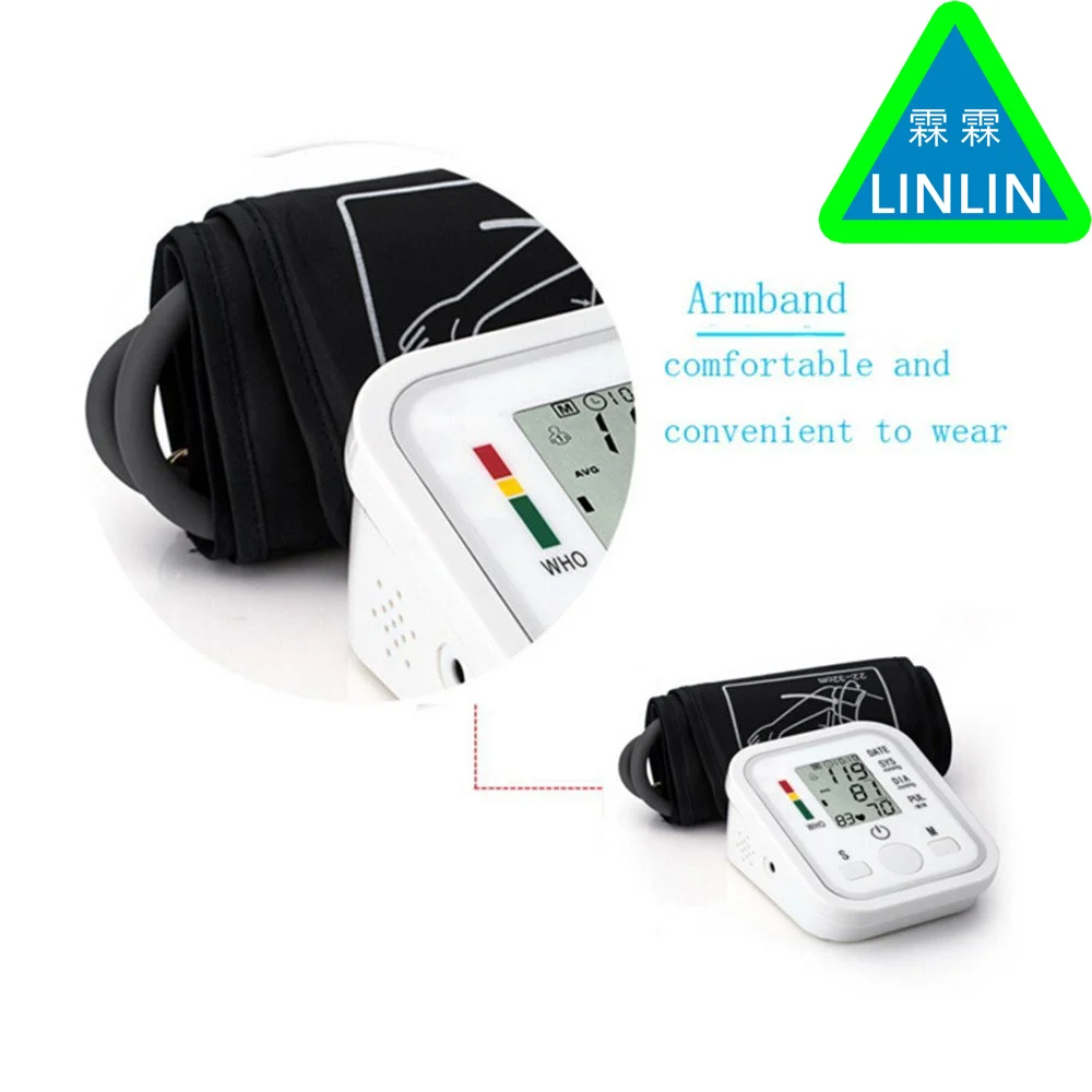 Домашний медицинский 1 шт. цифровой ЖК-монитор артериального давления на руку измеритель сердечного ритма тонометр для автоматического измерения