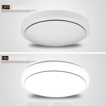 

LED Acrylic Ceiling Light White Round Bedroom Balcony Lamps for Modern Kitchen Hallway TN88