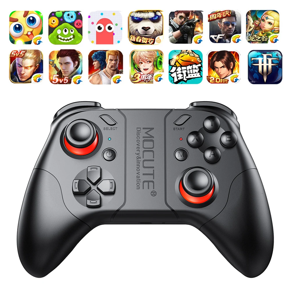 

053 Bluetooth Gamepad Android Joystick PC Wireless Controller Remote VR Game Pad for PC Smart Phone for VR TV BOX