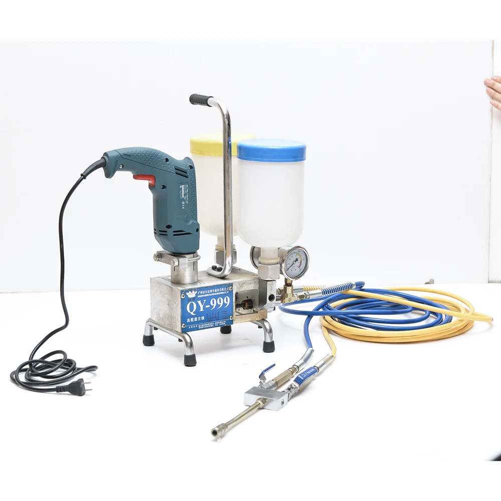 PU and Epoxy resin mixing injection grouting pump for wallin