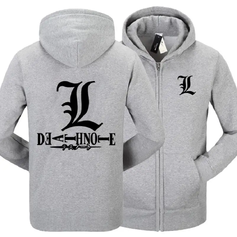 

High-Q Unisex Death Note Hooded Hoodie L Lawliet Cotton Loose Jacket Coat Hoodie Cardigan Sweatshirts