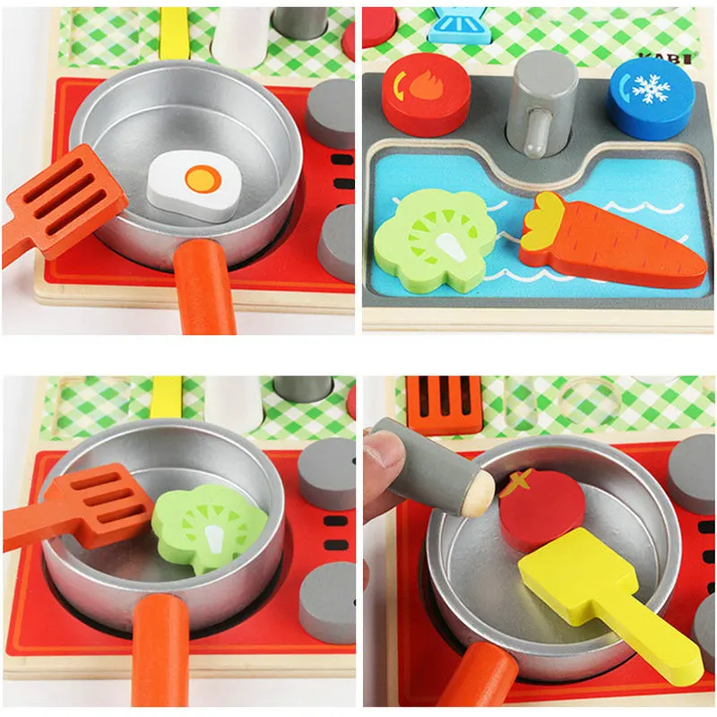 

Kitchen toys set/First Kitchen Set Tomato/carrot/broccoli etcKids wooden Simulation wooden toys, Baby Educational wood toys