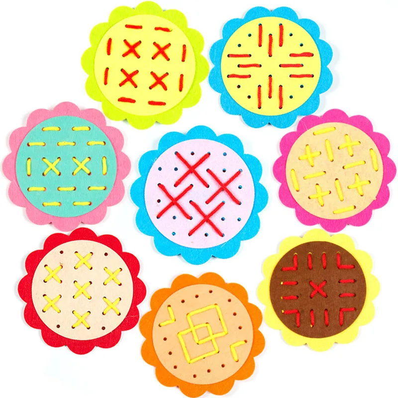

Kindergarten Teaching Manual DIY Weave Cloth Baby Early Learning Education Toys Children Montessori Teaching Aids Math Toys Gift