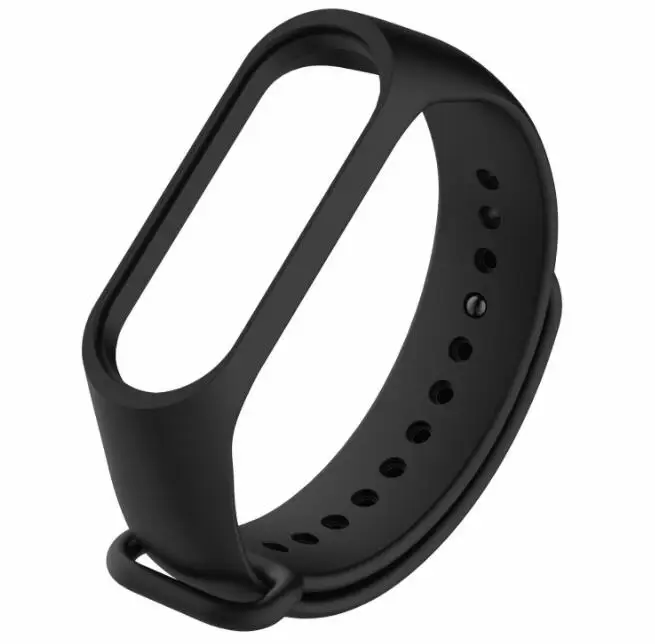 Xiaomi mi ремешок 3 ремень силиконовый цветной браслет для mi band 3 умный Браслет для Xiao mi Band 2 аксессуары - Цвет: black