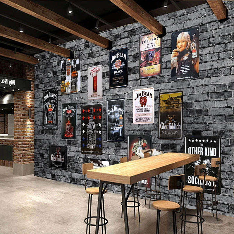 Duża Europejska Amerykańska retro brick Cafe Restaurant