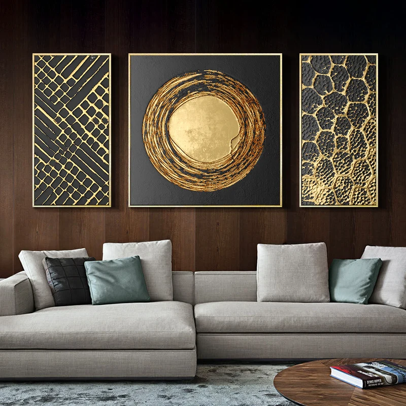 

Framed Modern 3 panels Abstract Wall Pictures art Canvas Oil Painting wall Posters for Living Room canvas painting wall art
