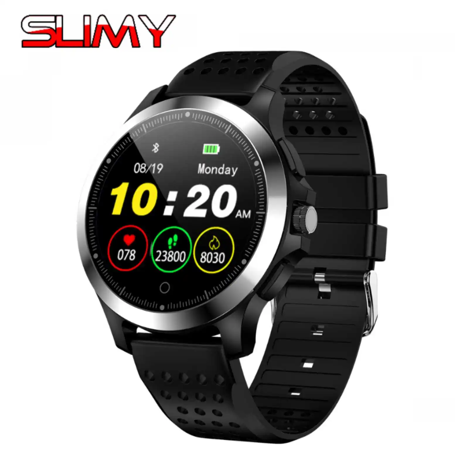 

Slimy W8 Smart Watch With Heart Rate Monitor ECG Blood Pressure IP67 Waterproof Fitness Tracker Smartwatch Wristband PK N58