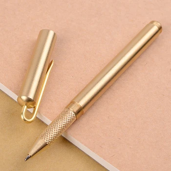 

Vintage Brass Gel Pen 0.5mm personality signing pen
