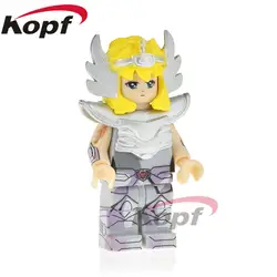 PG1152 Saint Seiya Super Heroes Рыцари зодиака Hyoga Дракон Андромеда ИККИ строительные блоки модель Детский подарок игрушки