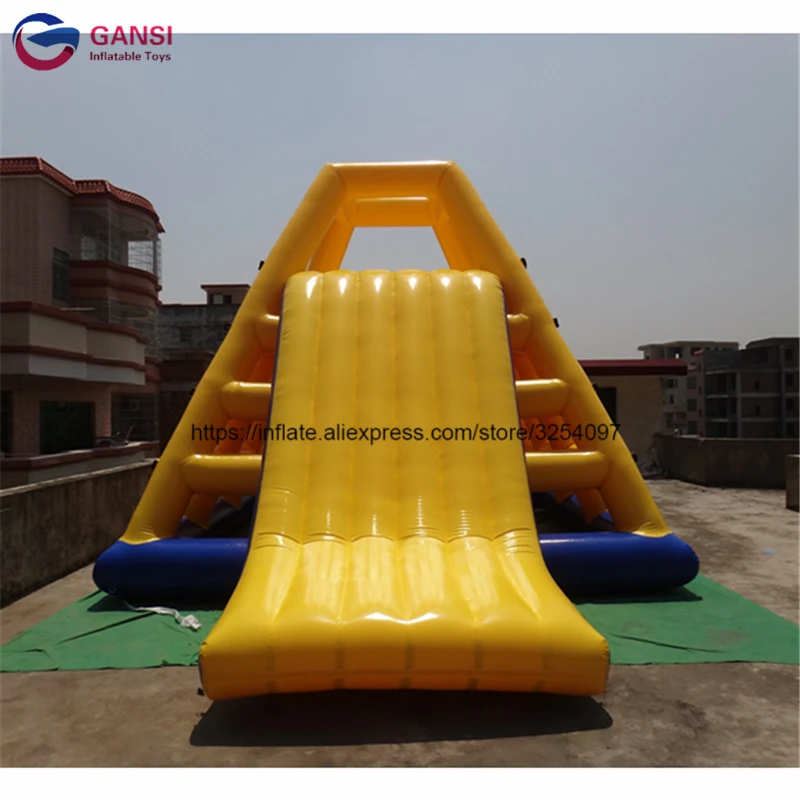 

Aqua equipment inflatable water climbing slide,6*4.5*3.6m inflatable climb with slide for kids