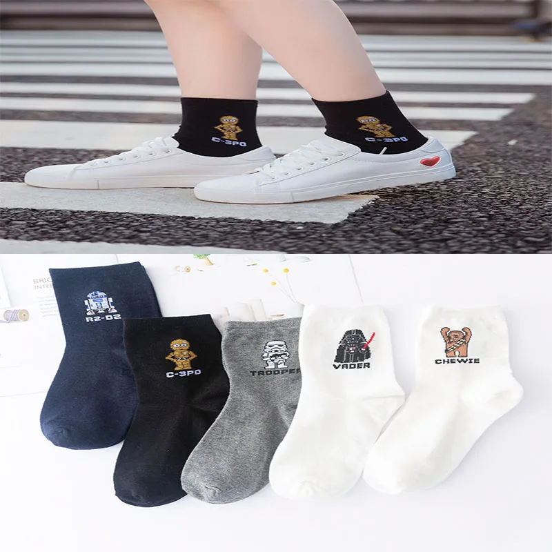 Star-Wars-Socks-Creative-Heels-Hip-Hop-Street-Skateboard-Basket-ball-Socks-Novelty-Men-Women-Sock