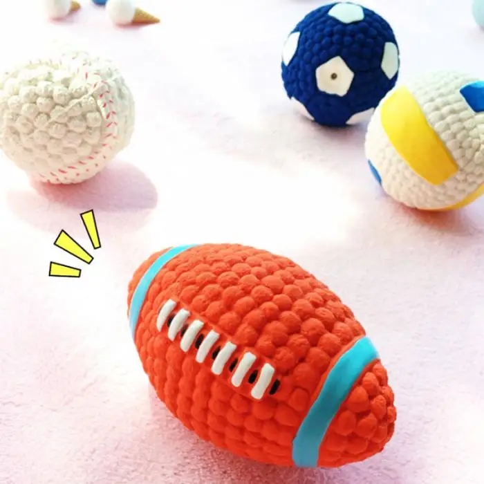 Мяч для комнатной собаки игрушка укусываемая Упражнение взаимодействие игрушка со звуком мяч для собаки открытый LBShipping
