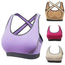 5 Цвета Спорт Бюстгальтер Для Женщин Gym Yoga Спорт Бюстгальтер Девушка Нижнее Белье Нейлон Высокого Качества Спандекс Черный Красный желтый