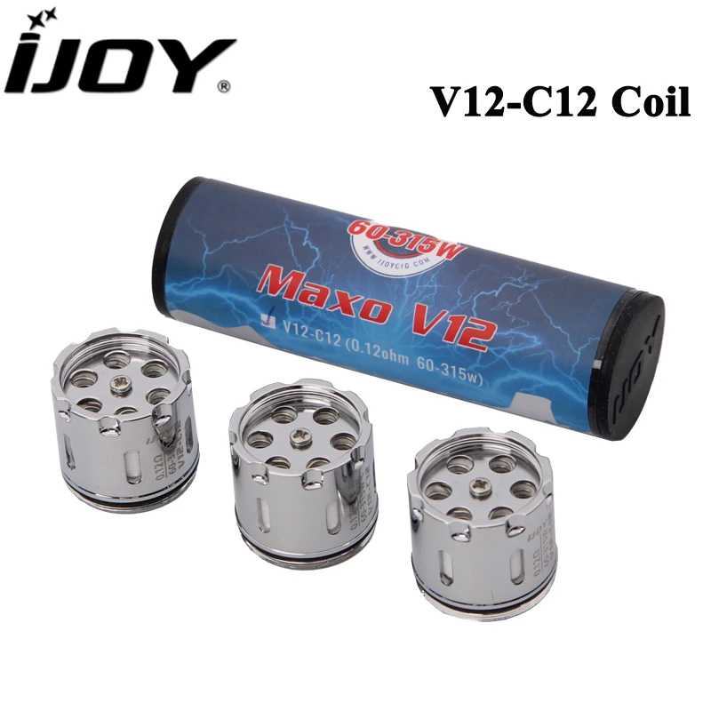 

3PCS/lot Original IJOY V12-C12 Coil Head 0.12ohm 60-315W Replacement Evaporator for Ijoy Maxo V12 Tank Atomizer