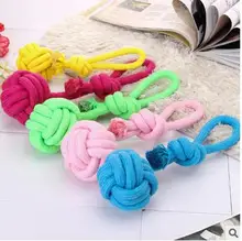 Newest Pet Dog Toy Cotton Rope With Ball Interactive Training Dog Molars Teeth Clean And Durable Bite Ball Toys