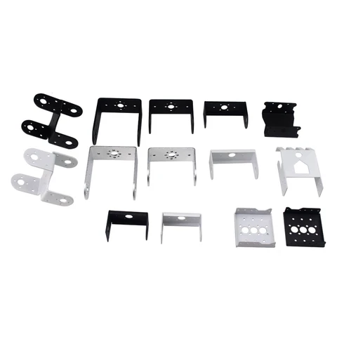 1pcs Servo Part Metal Tilt L Type Arm Bracket Stand Robot Clamp Claw Joint DIY RC Part Educational Robot title=