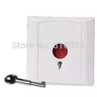 

100pcs/Lot NC/NO options Key Reset Emergency Panic Button Switch PB68B Panic button accessories for Home alarm produ