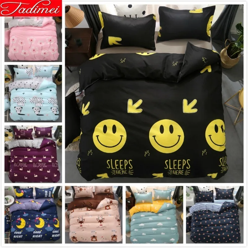 Emotion Faces Duvet Quilt Cover Bedding Set Smiley Expression Single Double King