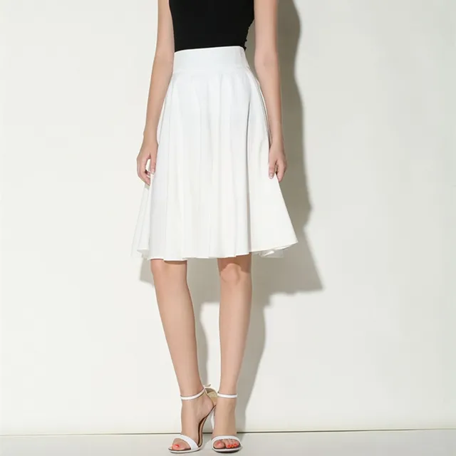 Just My Size Skirt Elbow Sleeve Plus Size Knee Length Dress Midi Skirt - Main Image