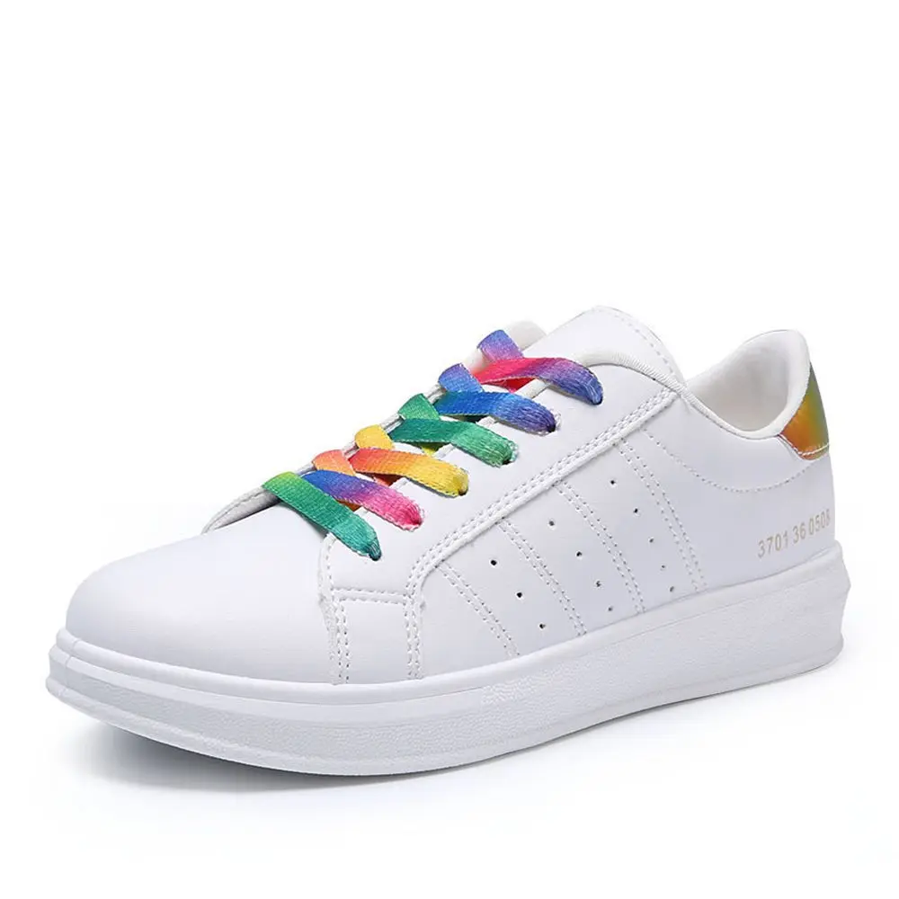 

FEERIJT new women's sneakers shoes flat student Korean sports shoes fashion white shoes for women