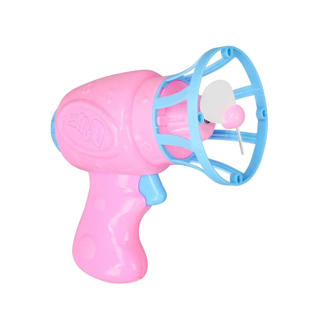 Летнее уличное устройство для выдувания мыльных пузырей электрическая автоматическая волшебное устройство для мыльных пузырей пистолет с мини-вентилятором детские игрушки свадебные принадлежности - Цвет: Random