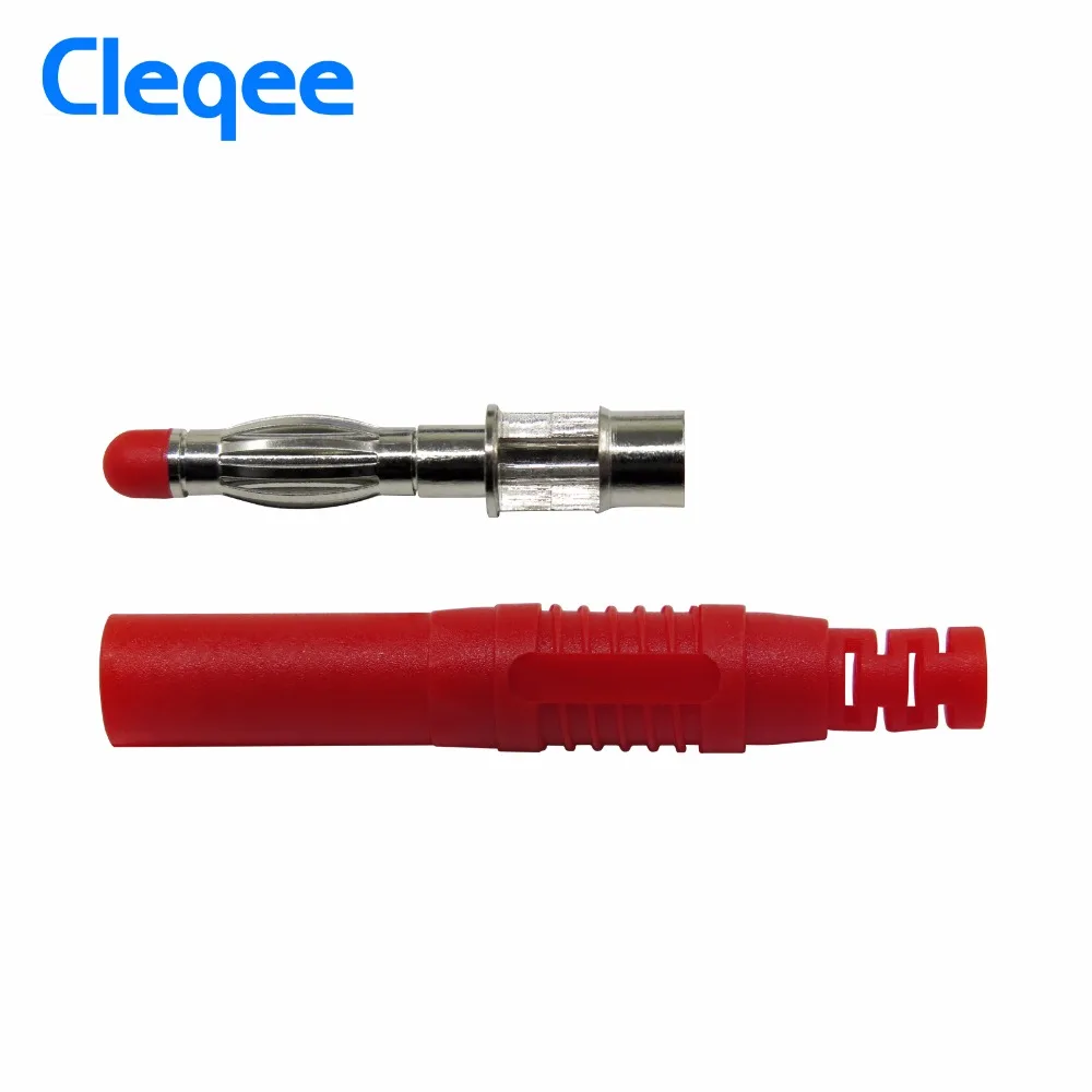 Cleqee P3013 10 шт. высококачественные безопасные 4 мм заглушенные банановые штекеры