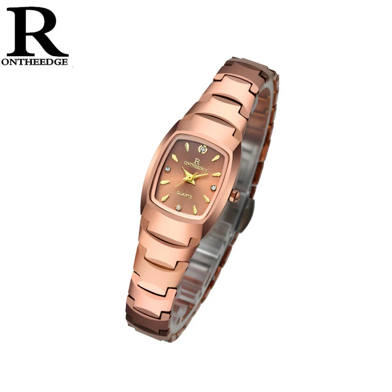 

OnTheEdge Women Wristwatch hot New Fashion Ultra Thin Watch for girls ladies Women Rhinestone Waterproof Quartz Watch 2018