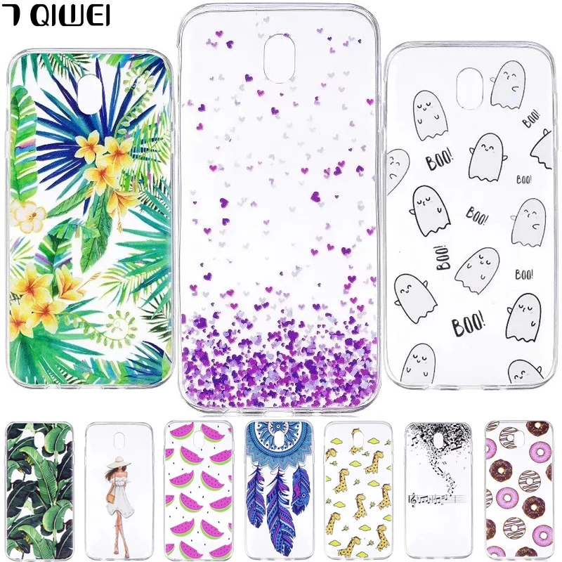 

For Samsung J7 2017 Case Girls Soft TPU Silicone Clear Cover For Samsung Galaxy J7 2017 / J7 Pro 2017 / J730 Phone Cases