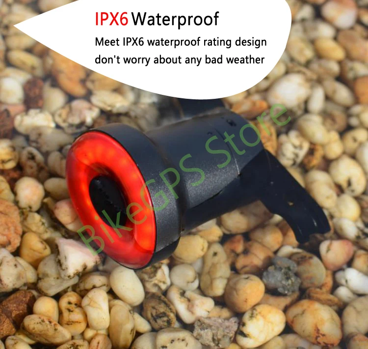 Discount ENFITNIX Bicycle taillights Intelligent sensor Brake lights usb xlite100 Road bike MTB Rear taillights Number plate bracket 7